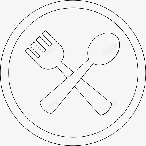 采购产品勺子和叉子餐具盘子svg_新图网 https://ixintu.com 采购 产品 勺子 叉子 餐具 盘子 银器