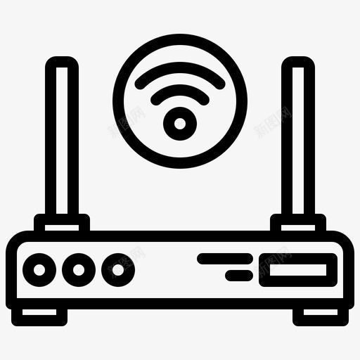 路由器物联网157线性svg_新图网 https://ixintu.com 路由器 联网 线性