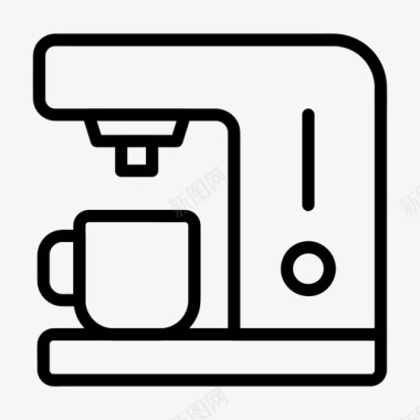 咖啡机电器意式浓缩咖啡机图标