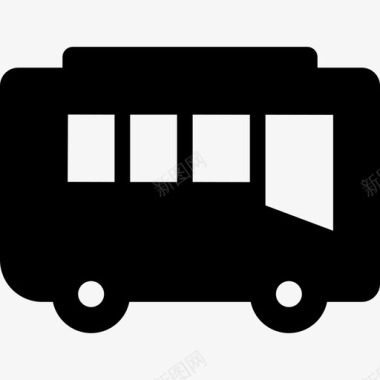 公共汽车小汽车校车图标
