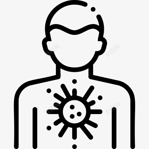 人病毒传播3线状svg_新图网 https://ixintu.com 病毒 传播 线状