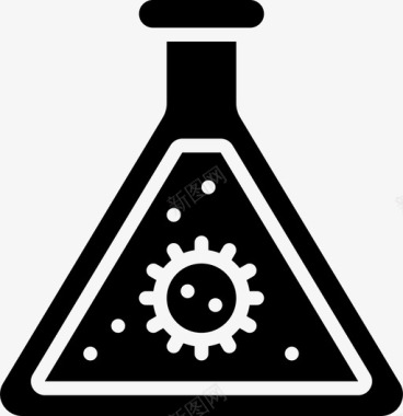 病毒病毒爆发填充图标