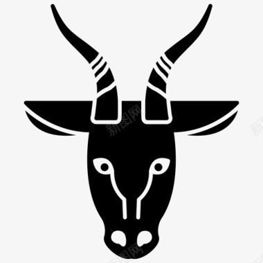 羚羊非洲荷兰语动物图标