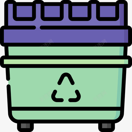 回收箱塑料制品16线性颜色svg_新图网 https://ixintu.com 回收 塑料制品 线性 颜色