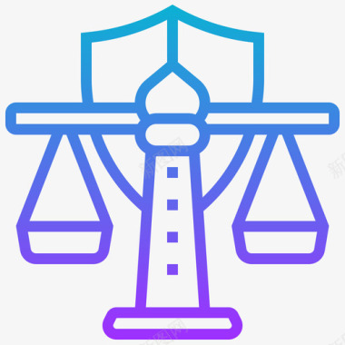 法律法律和司法55梯度图标