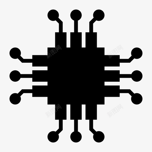 电路板计算机硬件数字芯片svg_新图网 https://ixintu.com 电路板 计算机 硬件 数字 芯片 主板 科技