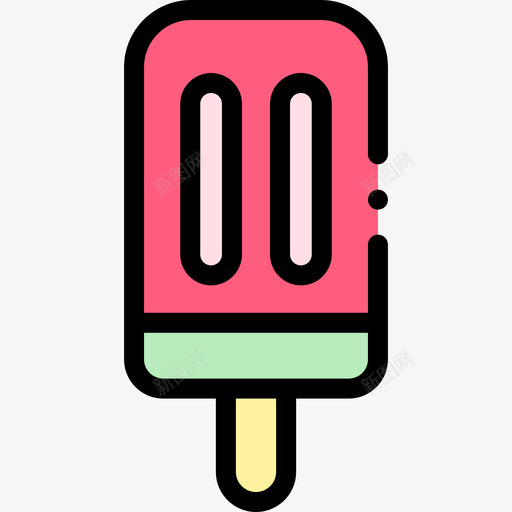 冰棒夏季食品和饮料5线性颜色svg_新图网 https://ixintu.com 冰棒 夏季 食品 饮料 线性 颜色