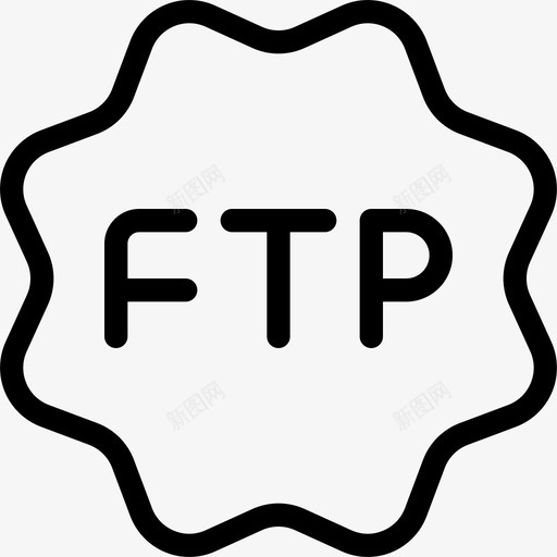 Ftp数据传输11线性svg_新图网 https://ixintu.com Ftp 数据传输 线性