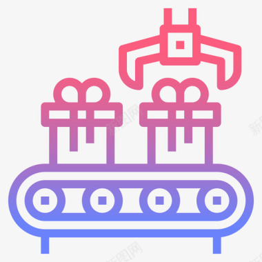 输送机物流126线性坡度图标