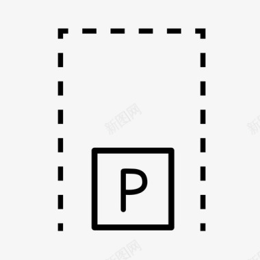 停车位位置交通工具图标