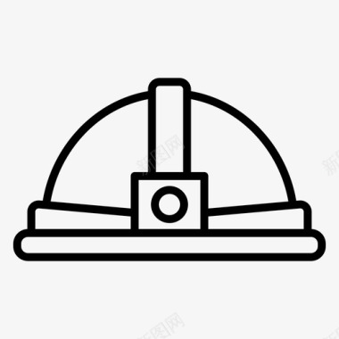 头盔木工15轮廓图标