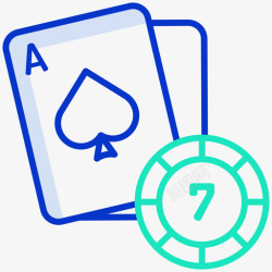 纸牌纸牌游戏赌场110轮廓颜色高清图片
