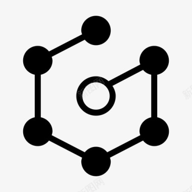 分子原子化学图标