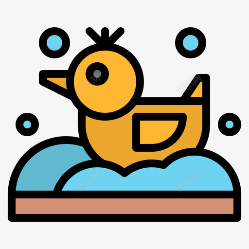橡胶鸭婴儿155线性颜色svg_新图网 https://ixintu.com 橡胶 婴儿 线性 颜色