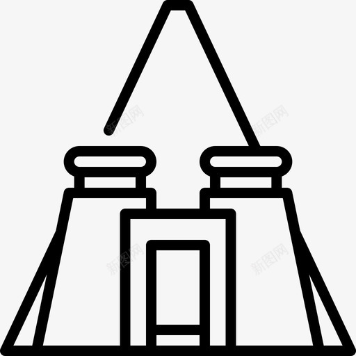 金字塔非洲24线形svg_新图网 https://ixintu.com 金字塔 非洲 线形