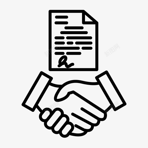 合作协议业务svg_新图网 https://ixintu.com 业务 合作 协议 交易 握手 融资 概要
