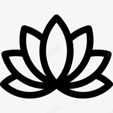 莲花瑜伽36直线型图标