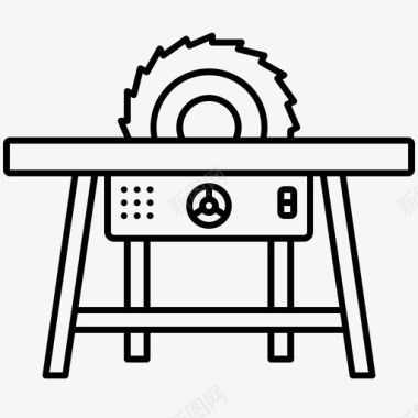 圆锯切割工作台图标