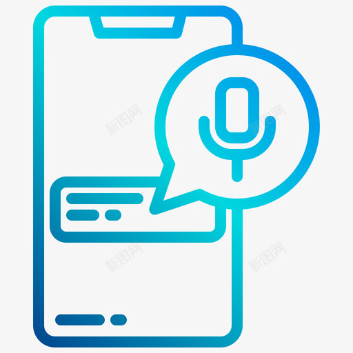 语音消息通知14线性渐变svg_新图网 https://ixintu.com 语音 消息 通知 线性 渐变