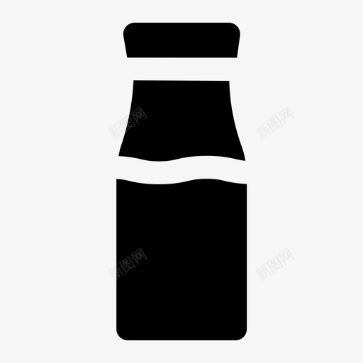 瓶子背景饮料svg_新图网 https://ixintu.com 瓶子 背景 饮料 隔离 白色 咖啡厅 固体