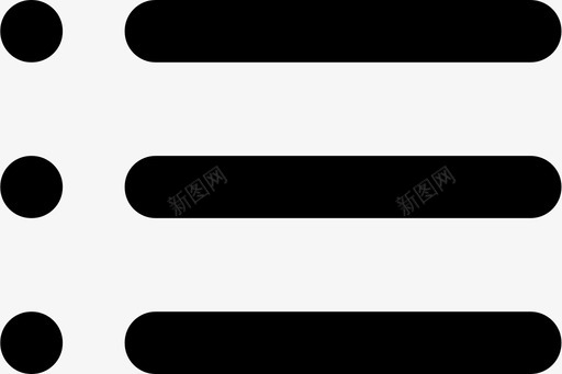项目符号列表操作项目项目符号svg_新图网 https://ixintu.com 项目 符号 列表 操作 文本 编辑器 友好 好的 系统 图标