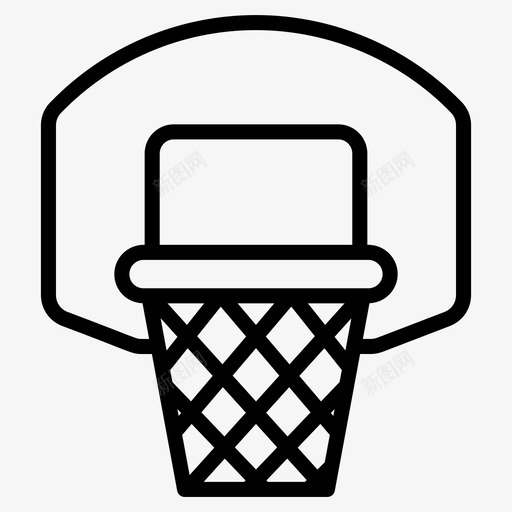 篮球圈篮板篮球球门svg_新图网 https://ixintu.com 篮球 篮板 球门 球网 篮球架 运动 奖励 向量 图标