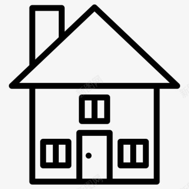 房屋建筑物主页图标
