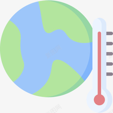 全球变暖生态测试任务平面图标