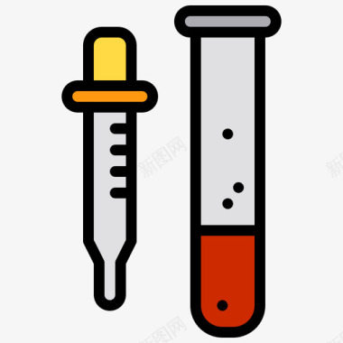 化学123号病毒线状颜色图标