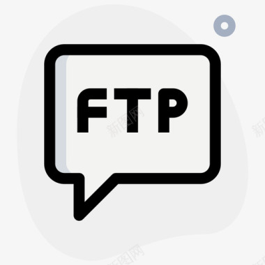 Ftp数据传输10圆形图标