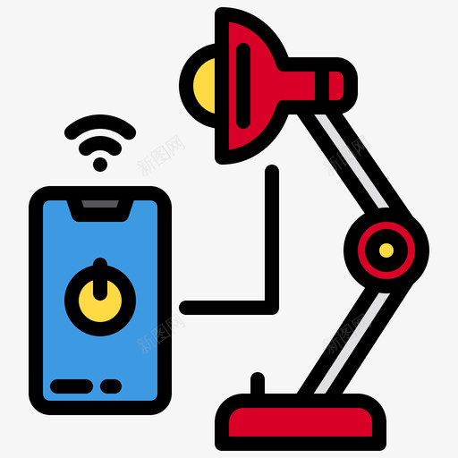 灯光控制物联网155线性颜色svg_新图网 https://ixintu.com 灯光 控制 联网 线性 颜色