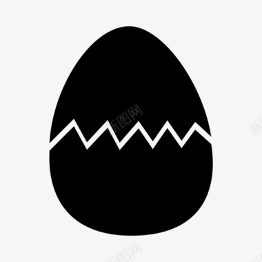 蛋孵化壳图标