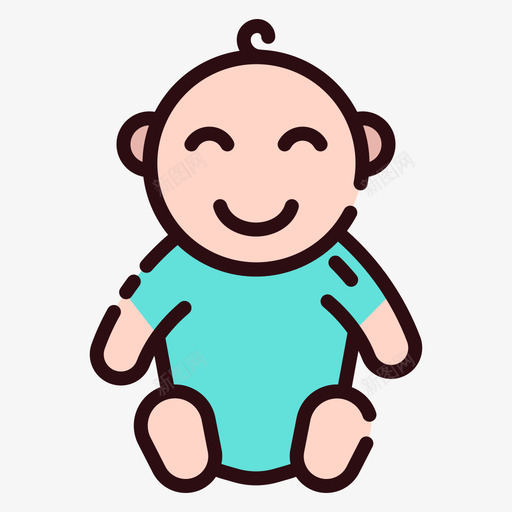 男婴157号婴儿直系肤色svg_新图网 https://ixintu.com 男婴 157号 婴儿 直系 肤色