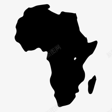 非洲大陆国际地图图标