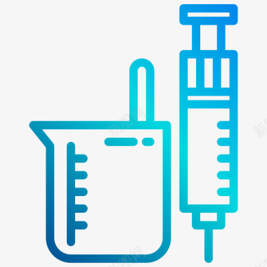 医学122病毒线性梯度图标