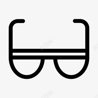 眼镜镜线图标