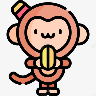 116彩色猴子马戏团图标