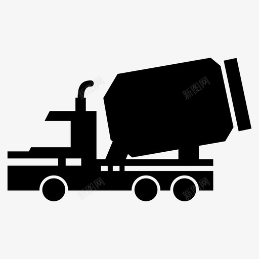 水泥搅拌车建筑工业svg_新图网 https://ixintu.com 水泥 搅拌 建筑 工业 车辆