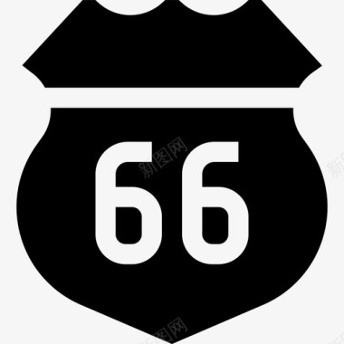 66号公路美利坚合众国7号满载图标