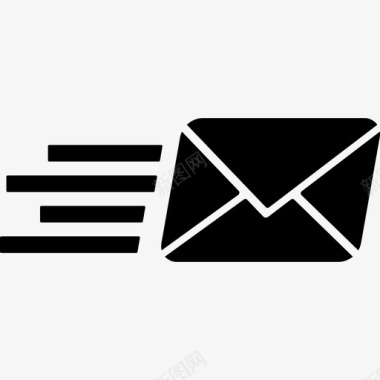 快速邮件投递邮政服务图标