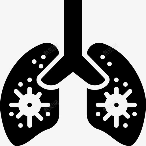 肺部病毒传播1填充svg_新图网 https://ixintu.com 传播 健康 填充 病毒 肺部