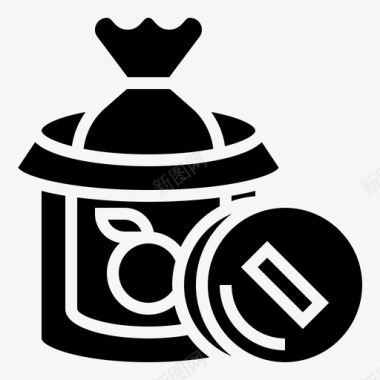 垃圾箱垃圾桶烧烤架PartyGlyph1图标