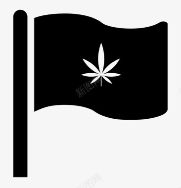 大麻旗旗帜颜色图标