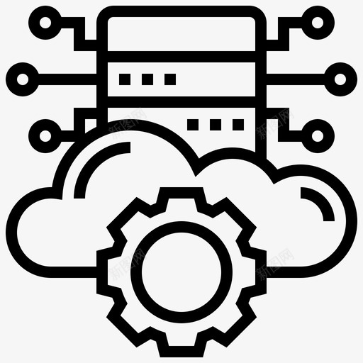 云数据网络技术28线性svg_新图网 https://ixintu.com 数据 网络技术 线性