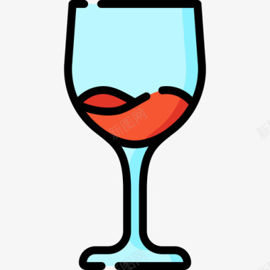 葡萄酒意大利38线性颜色图标