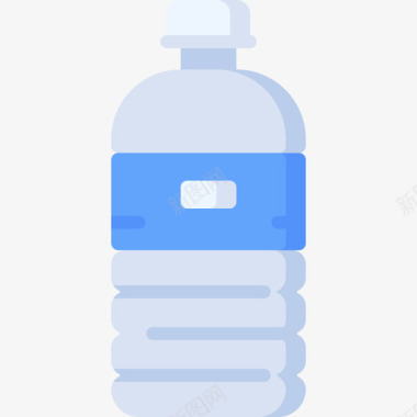 水瓶塑料制品15扁平图标