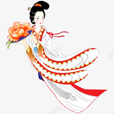 中秋节之嫦娥奔月GIF图标图标模板王中国传统节日端图标