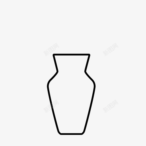 宽花瓶玻璃花瓶装饰品svg_新图网 https://ixintu.com 花瓶 玻璃 装饰品 酒瓶 酒杯
