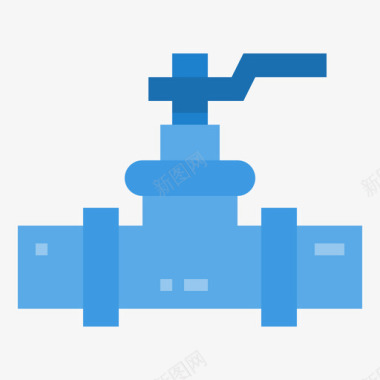 天然气管道工工具13扁平图标