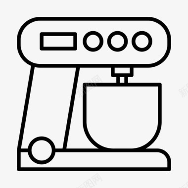 立式搅拌机器具搅拌器图标